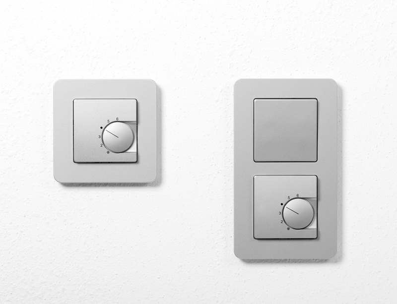 Raumthermostat digital für Berker S.1/B.3/B.7 Rahmen in anthrazit